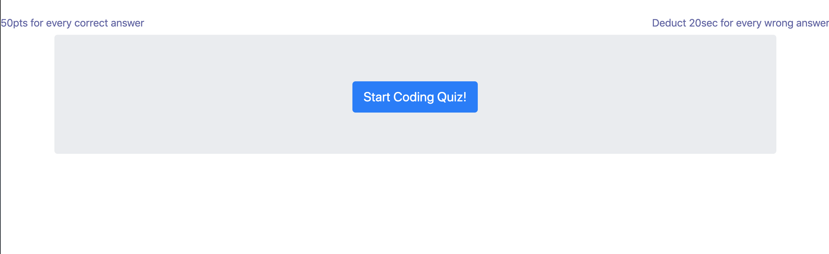 Coding Quiz